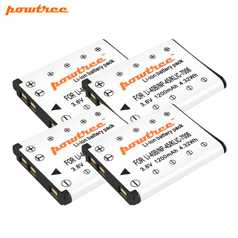 Powtree para FUJIFILM NP-45A NP-45 NP 45 reemplazo de batería para FUJIFILM XP10 XP11 J38 Z70 Z35 J40 J20 baterías recargables ► Foto 1/6