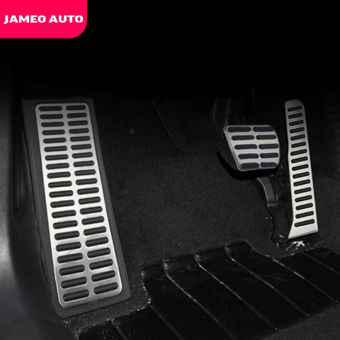 Jameo Auto de acero inoxidable en coche MT pedales para Volkswagen VW Passat CC B6 B7 R36 R-línea para Skoda Superb LHD de Pedal cubierta ► Foto 1/6