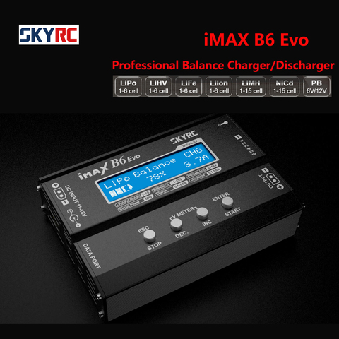 Original SKYRC IMAX B6 EVO 6A 60W Balance cargador Discharger Bluetooth para NiMH NiCD LiHV NiCd PB Li-Ion XT60 cargador de batería ► Foto 1/6