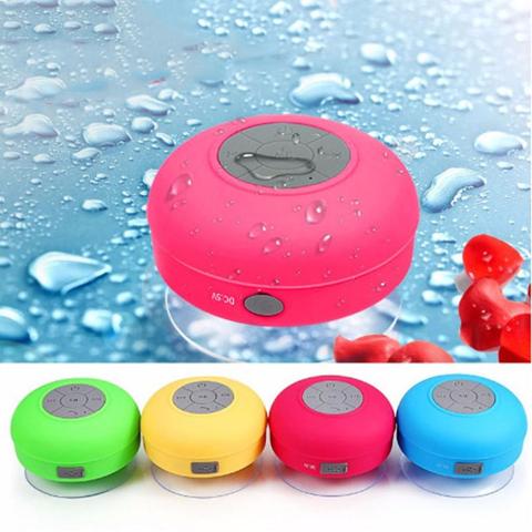 Minialtavoz Portátil con Bluetooth, manos libres, inalámbrico, a prueba de agua, para ducha, baño, piscina, coche, playa, música, con succión ► Foto 1/6