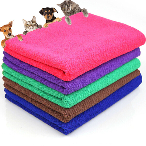 De microfibra absorbente de agua para mascotas toalla toallas para perros cachorro de peluche General Baño de mascotas suministros accesorios para gatos ► Foto 1/6