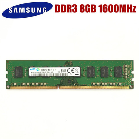 Samsung 2GB 4GB 8GB DDR3 PC3 PC3L 8500U 10600U 12800U DDR3 2G 4G 8G 1066 1333 1600 MHZ, memoria RAM de escritorio ► Foto 1/4