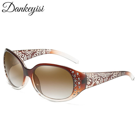 DANKEYISI-gafas De Sol polarizadas para mujer, lentes elegantes con diamantes De imitación, De viaje, para conducir ► Foto 1/6