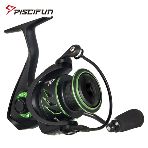 Piscifun-carrete de pesca giratorio Viper X, 4-15KG de arrastre máximo, 5,2: 1/6, 2:1, alta velocidad, 10 + 1BB, suaves y rápidos, ultraligeros ► Foto 1/6