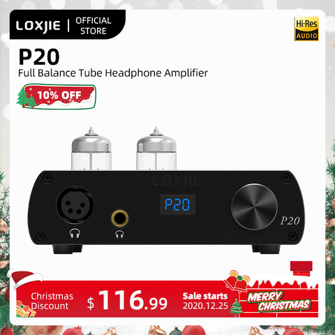 LOXJIE-AMPLIFICADOR DE POTENCIA DE AURICULARES P20, tubo de equilibrio completo, uso militar, tubo 6N3 potente, control de volumen de alta gama, NJW1195 ► Foto 1/6