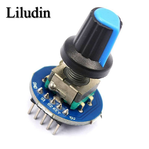 Módulo Codificador rotativo para Arduino, Sensor de ladrillo, desarrollo, redondo, Audio, tapa con botón para potenciómetro EC11 ► Foto 1/6