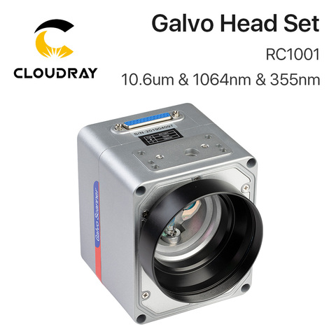 Cloudray-Escaneo láser de fibra RC1001, conjunto de cabezales Galvo de 10.6um, 1064nm y 355nm, escáner de galvanómetro de 10mm con fuente de alimentación ► Foto 1/6