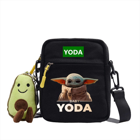 Disney-Bolso cruzado de dibujos animados de Star Wars para niños, bandolera de lona a la moda ► Foto 1/6