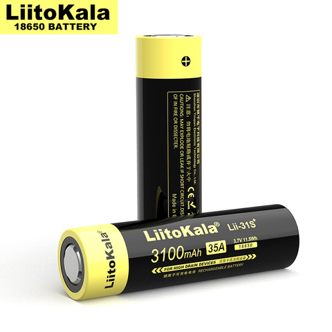 8-40 Uds LiitoKala Lii-31S 18650 3,7 V 3100mA 35A batería de iones de litio de la potencia para el cigarrillo electrónico/linterna LED ► Foto 1/4