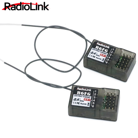 Radioenlace R6FG 2,4 GHz Canal 6 receptor FHSS sistema de Control de Radio Gyro Integrant para RC4GS/RC3S/RC4G/T8FB transmisor ► Foto 1/5