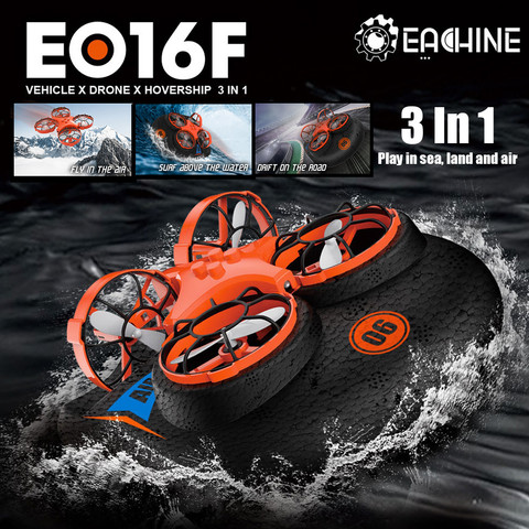 Eachine E016F 3-en-1 EPP Barco de aire volador modo de conducción de tierra desmontable RC Drone Quadcopter para regalo de chico ► Foto 1/6