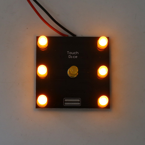 Kit de bricolaje para principiantes en soldadura, Lámpara electrónica de LED con Control táctil de dados, experimento de circuito ► Foto 1/6