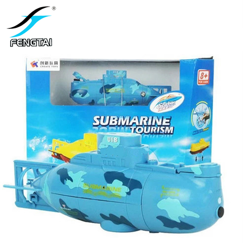 Submarino eléctrico de radiocontrol para niños, juguete submarino de 3311, 6 canales de velocidad ► Foto 1/6