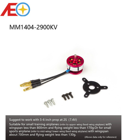 AEORC-Motor sin escobillas para avión teledirigido, Motor sin escobillas de 2mm, C10, 1404, 2900KV, 2100KV, para avión y helicóptero teledirigido ► Foto 1/6