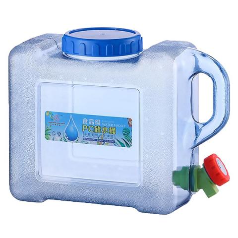 Cubo de agua portátil para exteriores, capacidad de 5L, depósito para el agua, con grifo, para Camping, Picnic, senderismo ► Foto 1/6