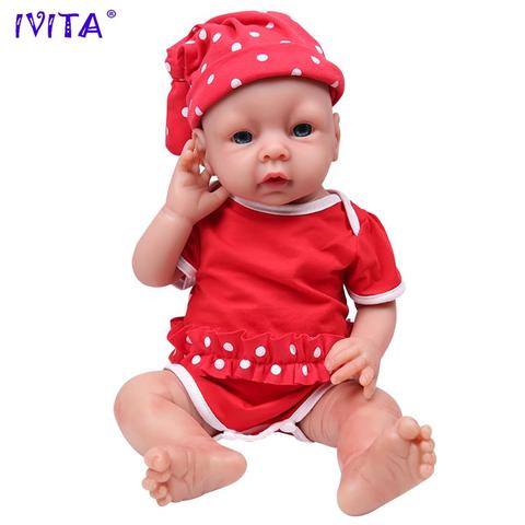 IVITA-bebé Reborn de silicona realista para niños, juguete de educación temprana simulado para niños pequeños, 51cm (20 