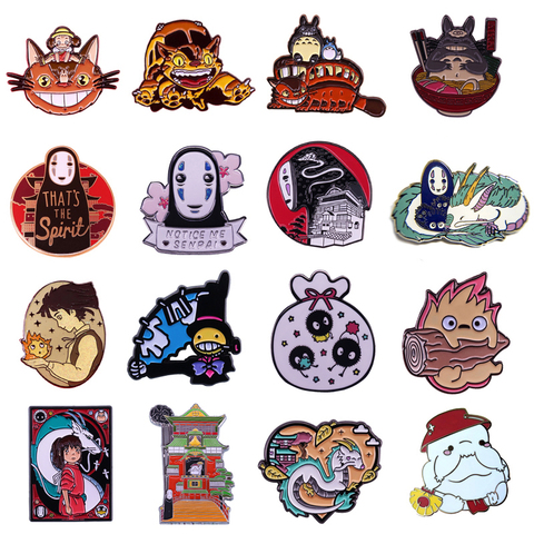 DZ258 Anime figura colección esmalte duro Pin y broches mujer solapa Pin mochila bolsos insignia regalos ► Foto 1/5