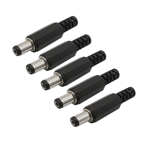 Adaptador de cable de soldadura, conector de toma de corriente DC de 5/10mm x 5,5mm, 2,1x5,5, 2,1x5,5, 2,1 Uds. ► Foto 1/5