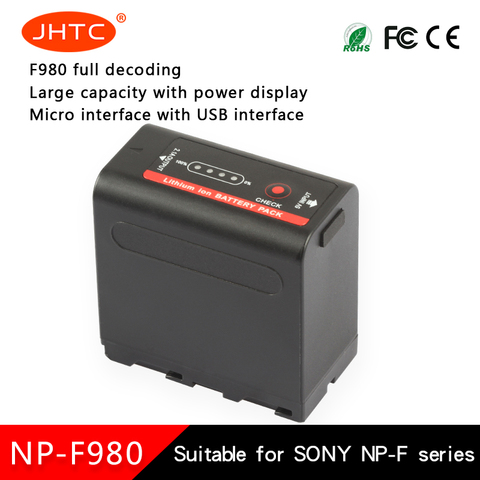 Batería de ion de litio recargable para Sony CCD-TRV35, Pila de ion de litio modelo NP F980 Exp de 8700mah para Sony CCD-TRV940 RV100 TR415E DCR-TR7Series NP F980Exp ► Foto 1/6