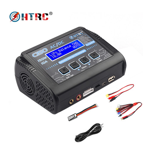 HTRC-cargador inteligente de lipo LiHV LiFe, cargador de equilibrio, 150W C150 10A AC/DC RC, NiCd NiMh Pb ► Foto 1/6