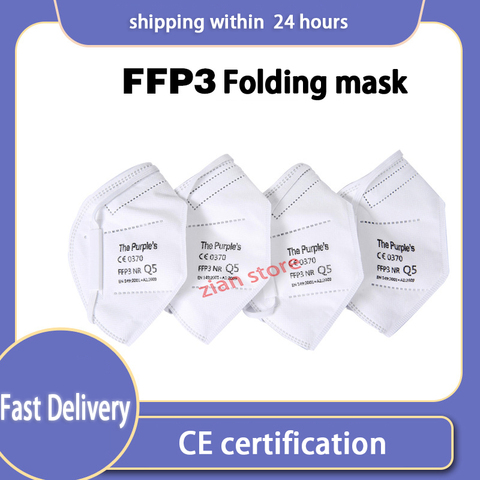 Mascarilla facial FFP3 NR de 5 a 90 Uds., máscara respiradora gruesa de cinco capas, antipolvo, antiniebla, filtrante de contaminación, envío rápido las 24 horas ► Foto 1/6