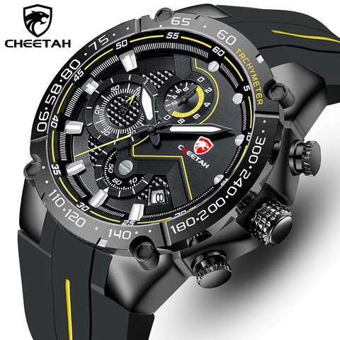 CHEETAH-reloj para hombre, cronógrafo deportivo, resistente al agua, de cuarzo, Masculino, 2022 ► Foto 1/6