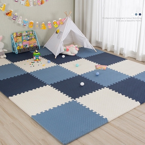 Juego de espuma EVA para bebés, 30x30x1cm, puzle, baldosas de ejercicio entrelazadas, alfombra y alfombra para niños, almohadillas para escalada, Alfombra de juego ► Foto 1/6