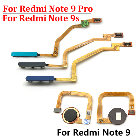 Escáner de huellas dactilares para Xiaomi Redmi Note 9 Pro / Note 9s botón de inicio huella digital menú retorno tecla reconocimiento Sensor Flex Cable ► Foto 1/6