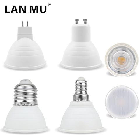 Foco Led GU10 MR16 E14 E27, 6W, 220V, ángulo de haz de bombilla, 24, 120 grados, para ahorro de energía para el hogar, Bombilla de Interior para lámpara de mesa ► Foto 1/6