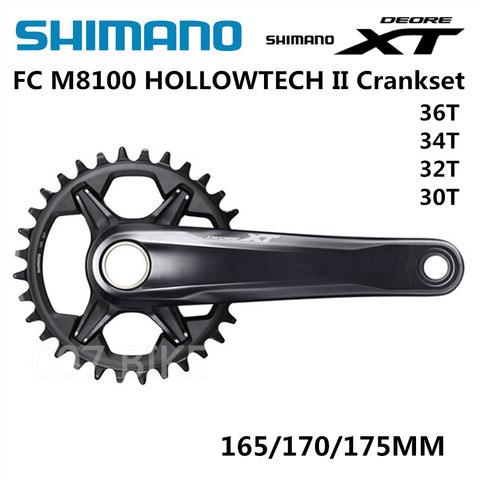 SHIMANO dereux XT FC M8100 platos y bielas M8100 12-Velocidad 30T 32T 34T 36T 170MM 175MM ► Foto 1/6