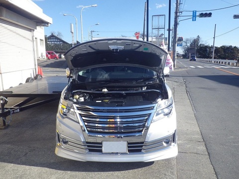 Capó delantero para Nissan ELGRAND PNE52, accesorio de amortiguación de resorte de fibra de carbono, amortiguador de elevación, amortiguador de apoyo, para modelos de 2010 a 2022 ► Foto 1/6