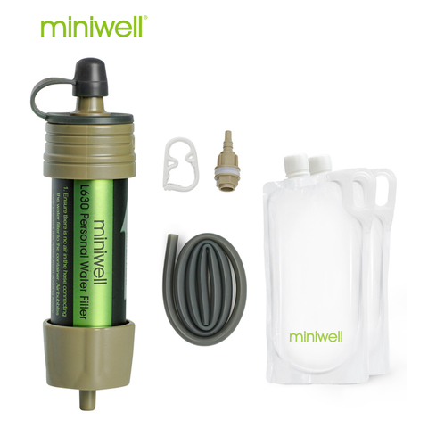 Kit de purificador de agua portátil de accesorios de camping para viajes, camping, militar, turismo, pesca, ► Foto 1/5