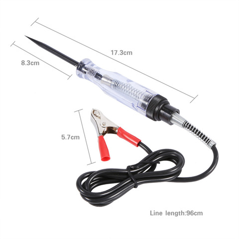 El circuito del coche de 6V DC 12V 24V de voltaje de medidor de vehículo de prueba luz Auto de la lámpara de la luz Pluma de Prueba de Voltaje Detector de cobre ► Foto 1/6