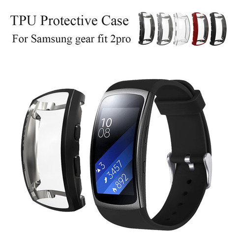 Para Samsung Gear Fit 2 PRO cubierta de la caja del TPU del deporte banda Gear fit 2 funda protectora de fit2 proteger Shell para Gear Fit 2 PRO ► Foto 1/6