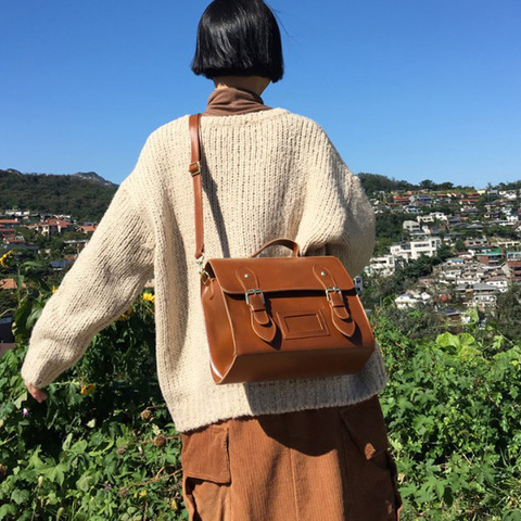 Bolso de hombro Vintage de piel sintética para mujer, bandolera con cubierta de hebilla, combina con todo, de gran capacidad ► Foto 1/6