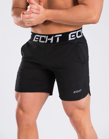 Pantalones cortos elásticos para hombre, Shorts de entrenamiento, informales, ajustados, para playa ► Foto 1/6