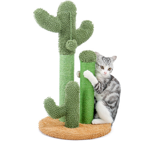Cactus rascador para gato con cuerda de Sisal gato Cactus para jóvenes y adultos gatos gato juguete para rascar ► Foto 1/6