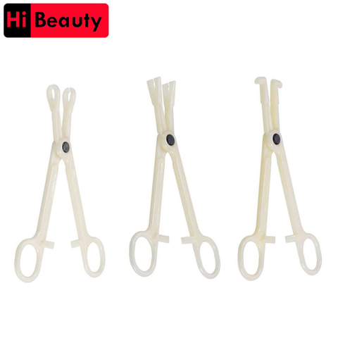Pinzas estériles desechables para el ombligo, 1 unidad, pinza triangular abierta, herramientas para Piercing en la oreja y la nariz, suministros de perforaciones para tatuaje ► Foto 1/6