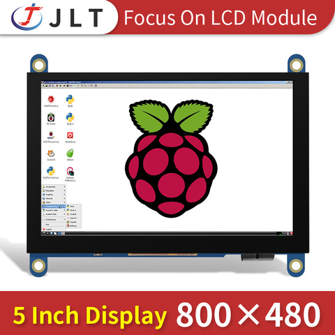 JLT 5 pulgadas Monitor HDMI 800x480 pantalla táctil capacitiva pantalla LCD para Raspberry Pi 4 3B +/ PC/Banana Pi ► Foto 1/6