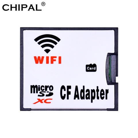 CHIPAL-adaptador WIFI, tarjeta de memoria TF micro-sd a CF Flash compacto, Kit de tarjeta CF, adaptador WIFI para cámara Digital ► Foto 1/6