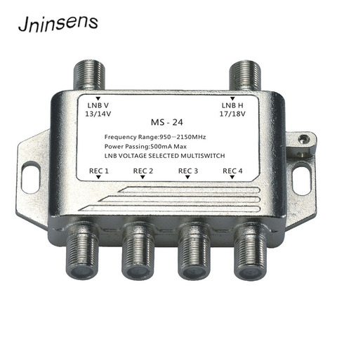 2 En 4 conmutadores DiSEqC 4x1 conmutadores DiSEqC antena de satélite de LNB interruptor de receptor de TV ► Foto 1/6