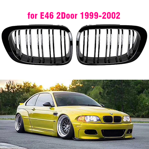 Rejilla frontal para BMW Serie 3 1999-2001 E46 M3 323/es 325Ci 328/es/Ci 330Ci 2 puertas rejillas ► Foto 1/4