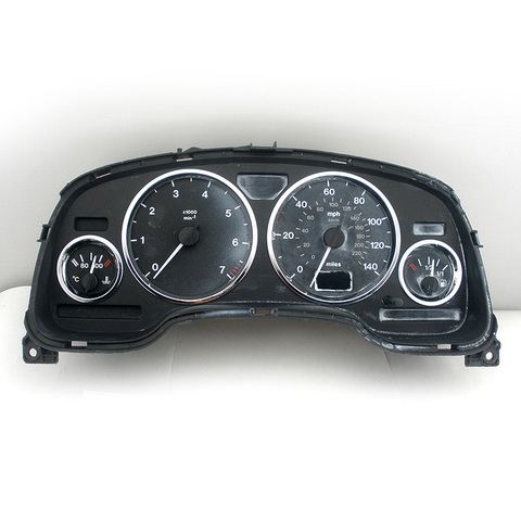 Un conjunto de plástico ABS cromo de Dial trim Dash anillos con racimo tablero envolvente para OPEL ASTRA G 98-2005 ► Foto 1/4