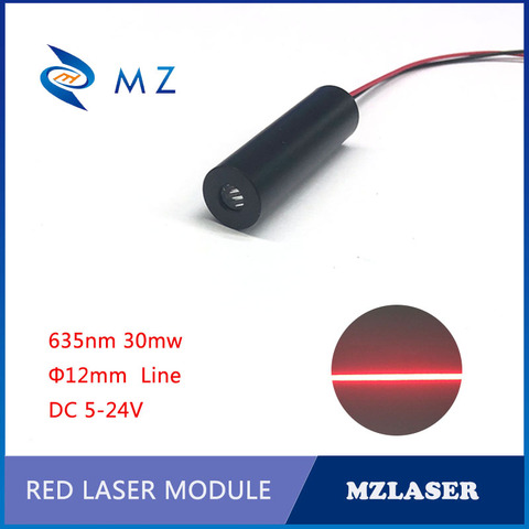 Láser rojo mdoule 635nm/5/10/30mw módulo láser de 5-24V grado industrial rojo Módulo de diodo láser ► Foto 1/4