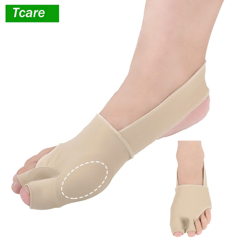 Tcare 1 par Ultra-delgada de los dedos de los pies Valgus ortesis Pie Grande huesos tres dedos alineador valgo para dedo Corrector adulto comodidad transpirable S/L ► Foto 1/6