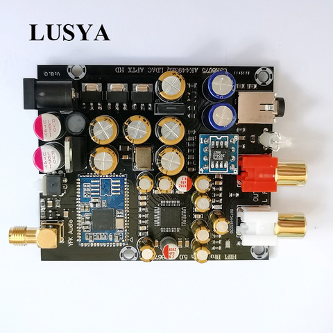 Lusya CSR8675 inalámbrica Bluetooth 5,0 receptor de la Junta PCM5102A I2S DAC decodificador de APTX HD 24BIT con antena A5-007 ► Foto 1/6