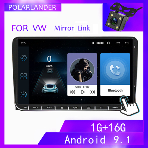 Radio Multimedia con GPS para coche, Radio con reproductor MP5, 2 Din, 9 pulgadas, Android, WIFI, estéreo, Para Bora, Golf, VW, Polo, Passat B6, B7, Touran ► Foto 1/6