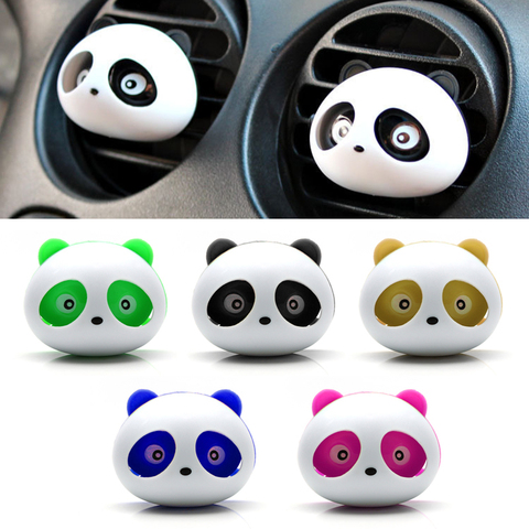 LEEPEE-ambientador de aire para coche, bonito ambientador de Panda para decoración Interior, cuidado automático, ventilación ► Foto 1/6