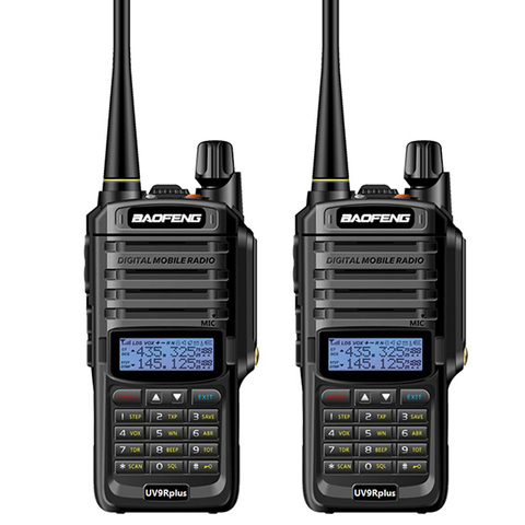 2 piezas de largo alcance baofeng uv-9r más walkie talkie impermeable con aficionado cb radio coche estación de radio-aficionado vhf uhf a mano ► Foto 1/6