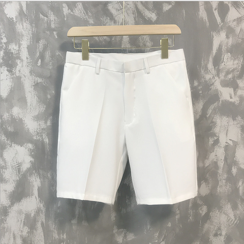 Pantalones cortos de cinco puntos para hombre, Bermudas masculinas informales de tendencia de verano, 5 puntos, traje blanco suelto, jóvenes salvajes, novedad de 2022 ► Foto 1/6